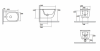 KERASAN TRIBECA BIDET PODWIESZANY NERO MATT 512531